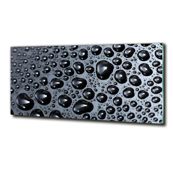 Quadro in verde Gocce d'acqua