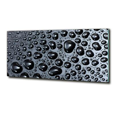 Quadro in verde Gocce d'acqua