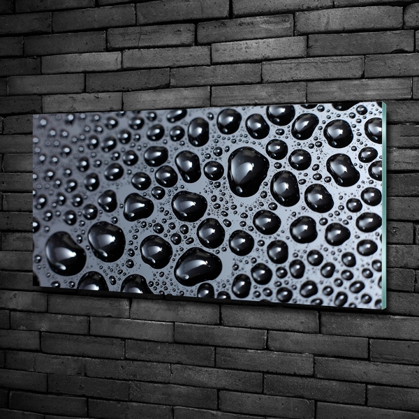 Quadro in verde Gocce d'acqua