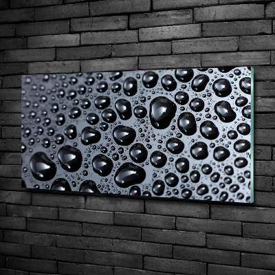 Quadro in verde Gocce d'acqua