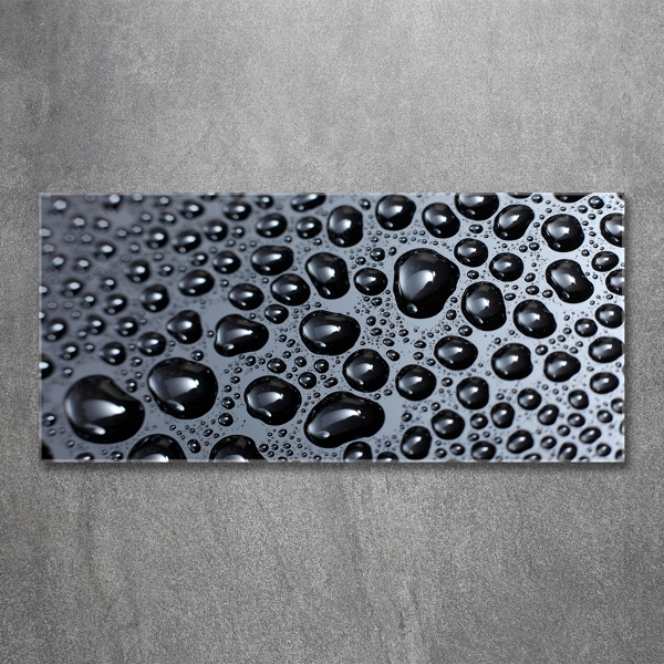 Quadro in verde Gocce d'acqua