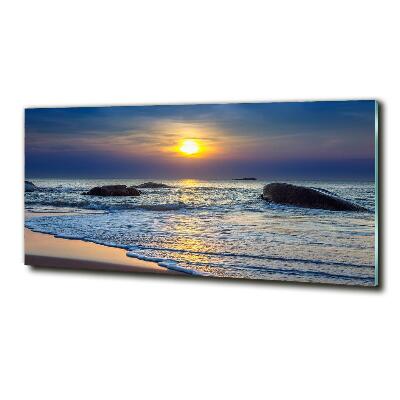 Quadro in vetro Mare al tramonto