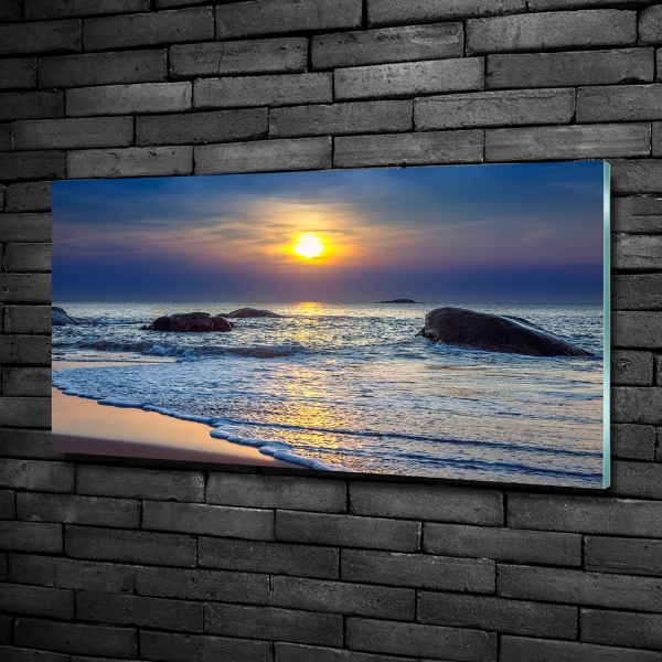 Quadro in vetro Mare al tramonto