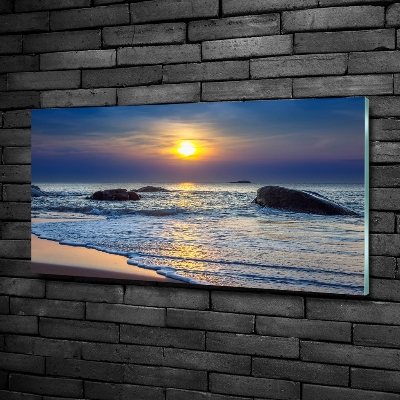 Quadro in vetro Mare al tramonto