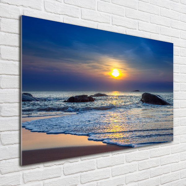 Quadro in vetro Mare al tramonto