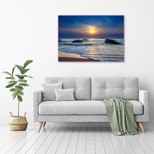 Quadro in vetro Mare al tramonto