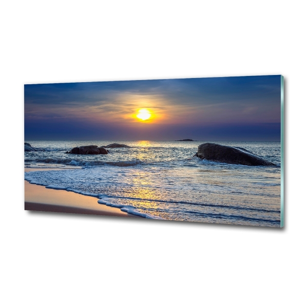 Quadro in vetro Mare al tramonto