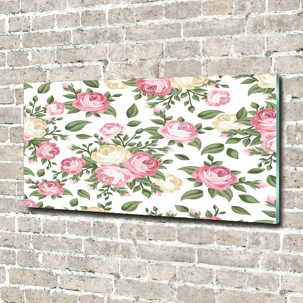 Quadro in vetro Rose