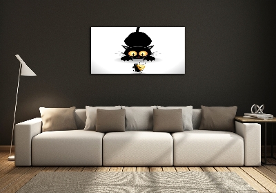 Quadro in verde Gatto e topo