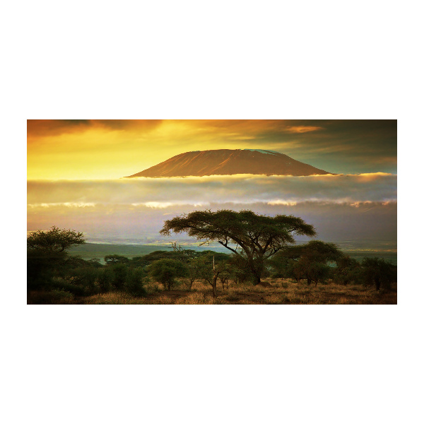 Quadro vetro Kilimanjaro Kenya