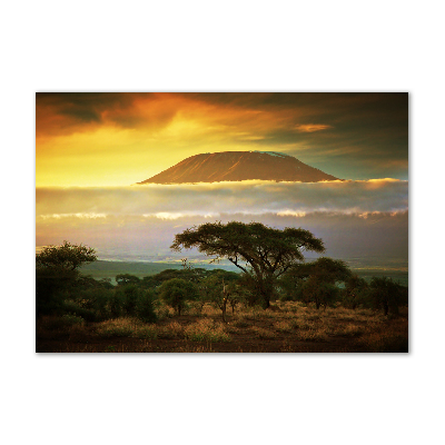 Quadro vetro Kilimanjaro Kenya