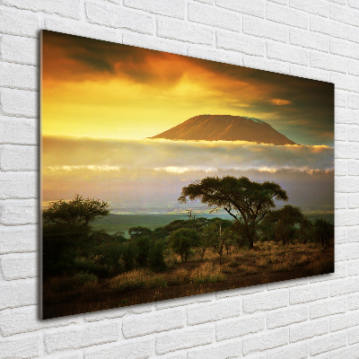 Quadro vetro Kilimanjaro Kenya