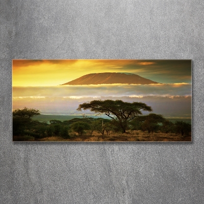 Quadro vetro Kilimanjaro Kenya