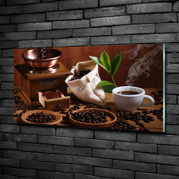 Quadro vetro Una tazza di espresso