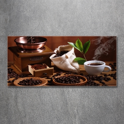 Quadro vetro Una tazza di espresso