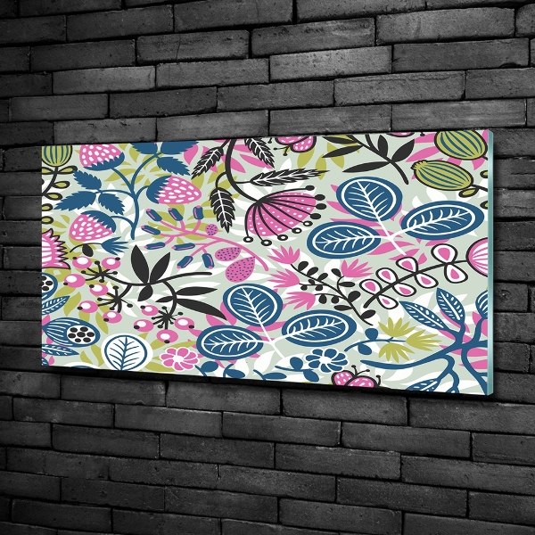 Quadro in verde Motivo floreale