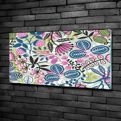 Quadro in verde Motivo floreale