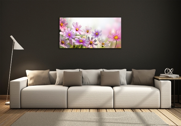 Quadro in vetro Fiori nel prato