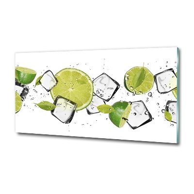 Quadro su vetro Lime con ghiaccio
