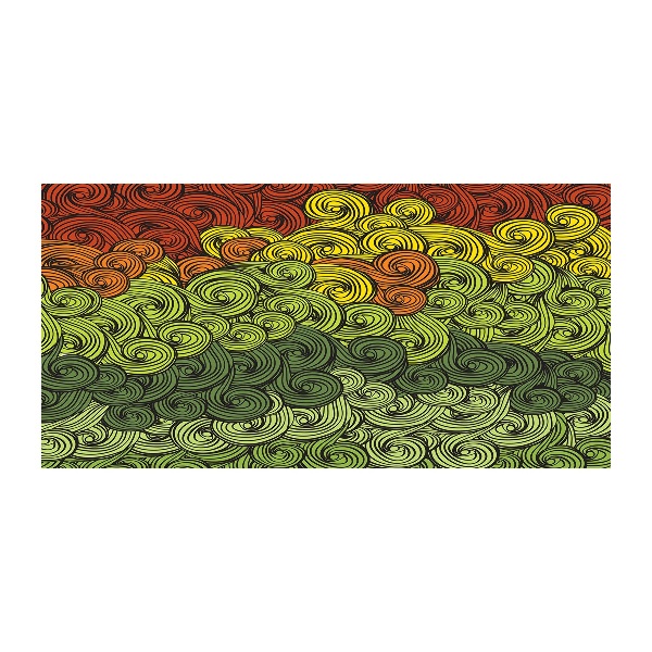 Quadro in verde Piogge colorate