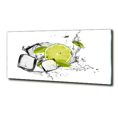 Quadro vetro Lime con ghiaccio
