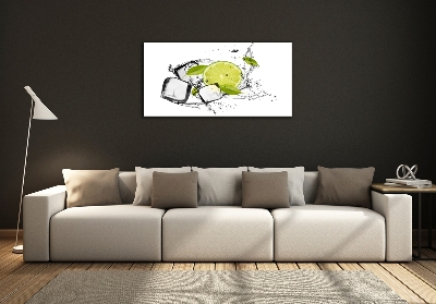 Quadro vetro Lime con ghiaccio