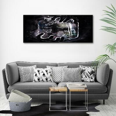 Quadro vetro Farfalle in un barattolo