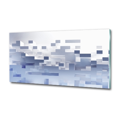 Quadro su vetro Astrazione cubica