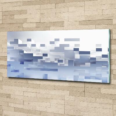 Quadro su vetro Astrazione cubica