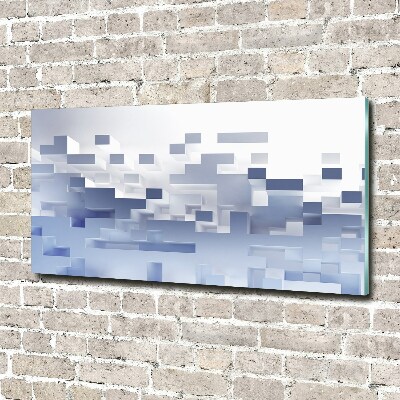 Quadro su vetro Astrazione cubica