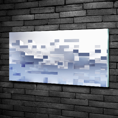 Quadro su vetro Astrazione cubica