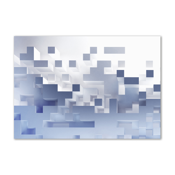 Quadro su vetro Astrazione cubica