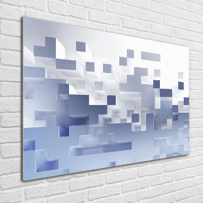 Quadro su vetro Astrazione cubica