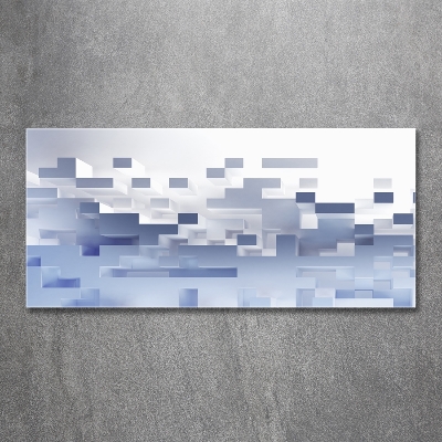 Quadro su vetro Astrazione cubica