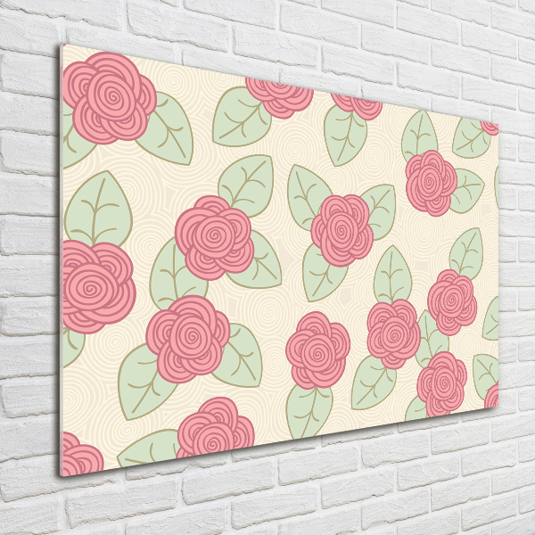 Quadro vetro Rose