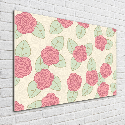 Quadro vetro Rose