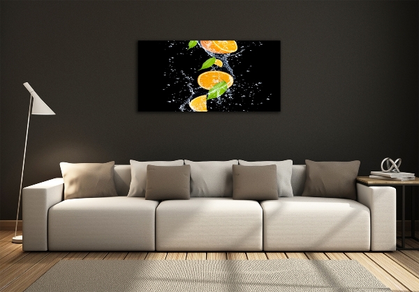Quadro su vetro Arance e acqua