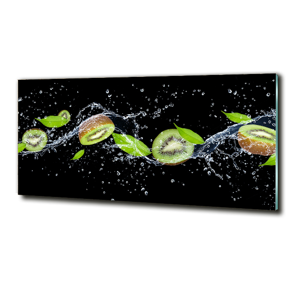 Quadro in vetro Kiwi e acqua