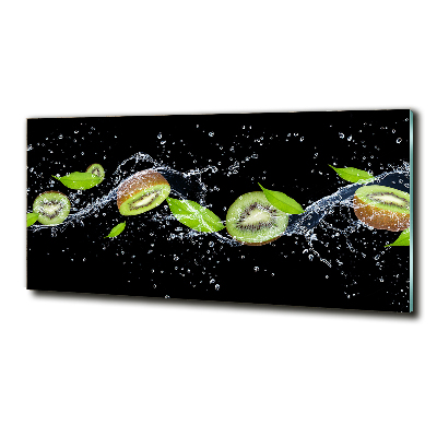 Quadro in vetro Kiwi e acqua