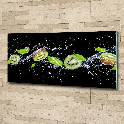 Quadro in vetro Kiwi e acqua