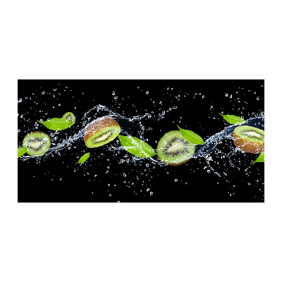 Quadro in vetro Kiwi e acqua