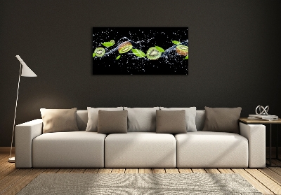 Quadro in vetro Kiwi e acqua