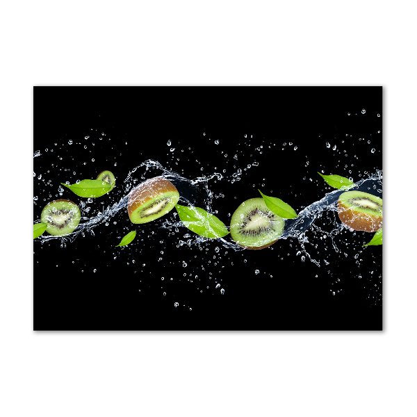 Quadro in vetro Kiwi e acqua