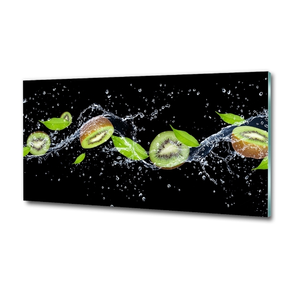 Quadro in vetro Kiwi e acqua