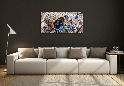 Quadro in verde Bacche in un cestino