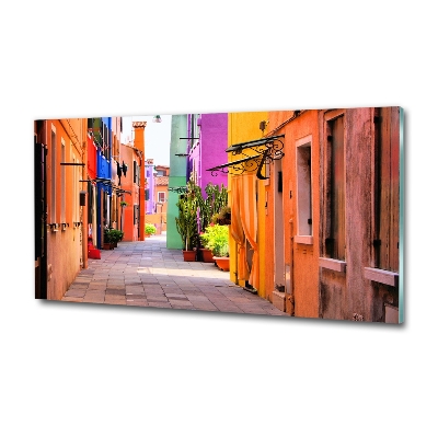 Quadro vetro Strade colorate