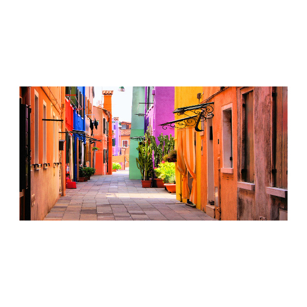 Quadro vetro Strade colorate