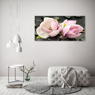 Quadro su vetro Pietra zen di magnolia