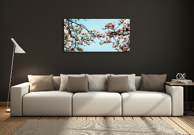 Quadro in vetro Fiori di magnolia