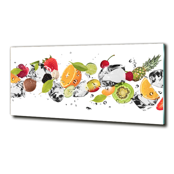 Quadro vetro Frutta e acqua